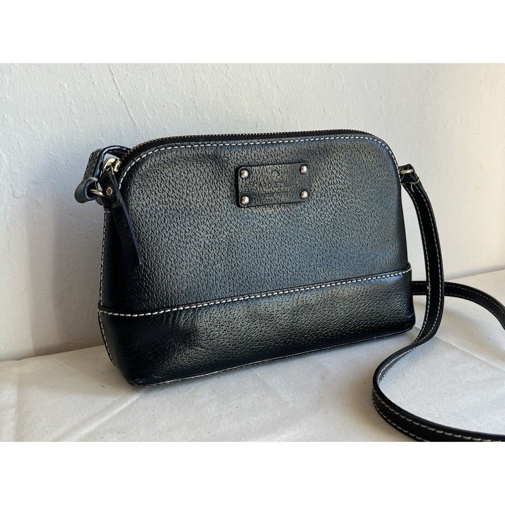 kate spade Black Leather Crossbody Bag